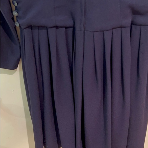 VINTAGE NAVY BLUE OVER THE KNEE DRESS - Picture 16 of 16